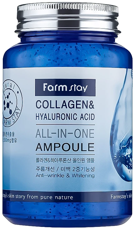 Acid Farmstay FarmStay kolageno ir hialurono rūgšties ampulė „Viskas viename“ 250 ml Veido serumas