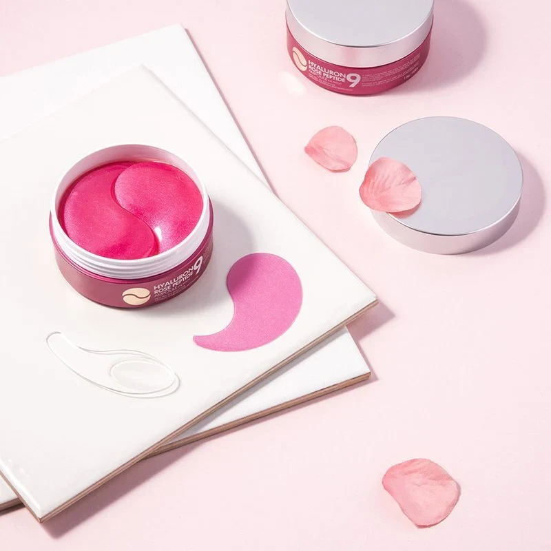 MEDI-PEEL Hyaluron Rose Peptide 9 Ampoule Eye Patch paakių pagalvėlės, 60 vnt.