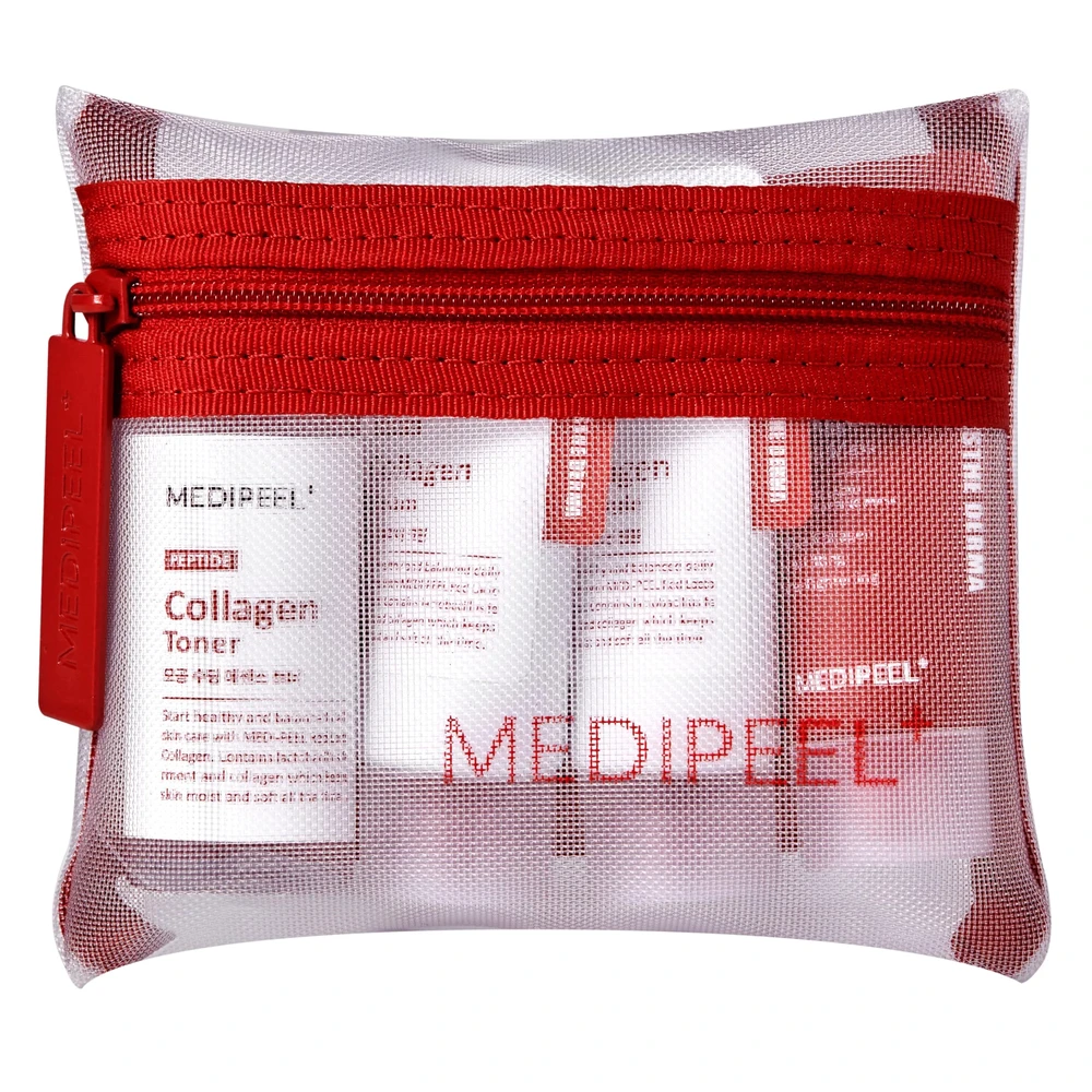 MEDI-PEEL Red Lacto Collagen Skin Care Trial Kit veido priemonių rinkinys