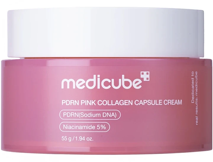 Medicube PDRN Pink Capsule Cream regeneruojantis veido kremas, 55 g
