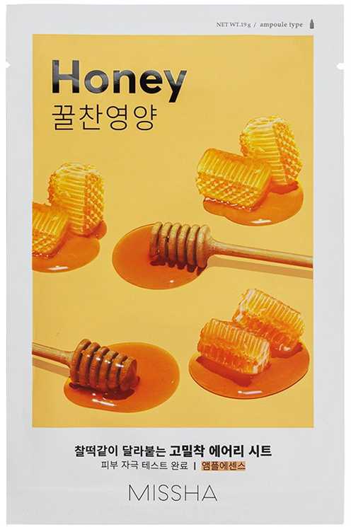Missha Honey Airy Fit Sheet Mask [Honey] lakštinė veido kaukė, 19 g