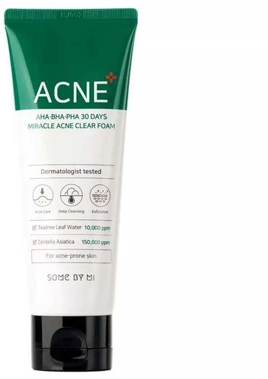 Veido prasiklis SOME BY MI AHA-BHA-PHA 30 DAYS MIRACLE ACNE CLEAR FOAM [100ml]-100ml