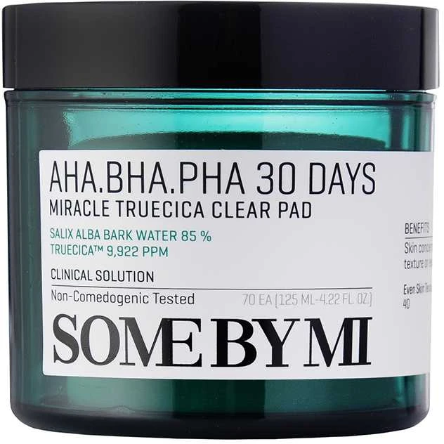Some By Mi Miracle Truecica Clear Pad valomieji toniko padeliai, 70 vnt.