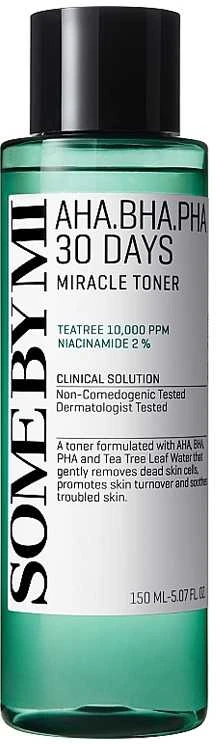 Veido tonikas SOME BY MI AHA-BHA-PHA 30 DAYS MIRACLE TONER [150ml]-150ml