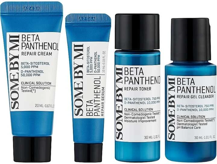 SOME BY MI Beta Panthenol Repair Starter Kit - 4 dalių atkuriamasis rinkinys su beta-pantenolio kompleksu