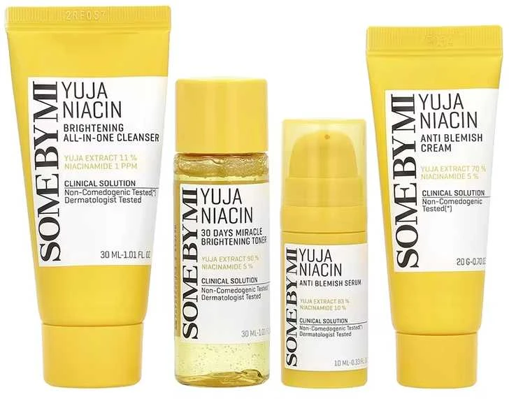 Kosmetikos rinkinys SOME BY MI YUJA ANTI BLEMISH STARTER KIT [Valiklis 30ml, Toneris 30ml, Serum 10ml, Kreminis 20ml]