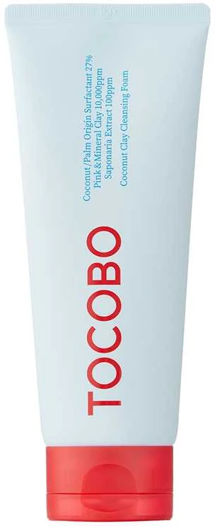 TOCOBO Coconut Clay Cleansing Foam valomosios veido putos, 150 ml
