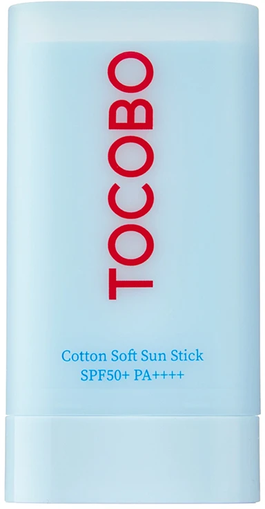 TOCOBO Cotton Soft Sun Stick SPF50+ PA++++ apsauginis veido kremas nuo saulės, 19 g