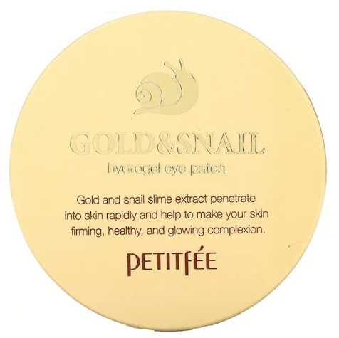 PETITFEE Gold & Snail Hidrogelinės paakių pagalvėlės, 60 vnt.