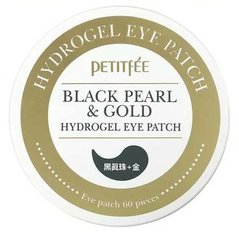 PETITFEE Black Pearl & Gold Hidrogelinės paakių pagalvėlės, 60 vnt.