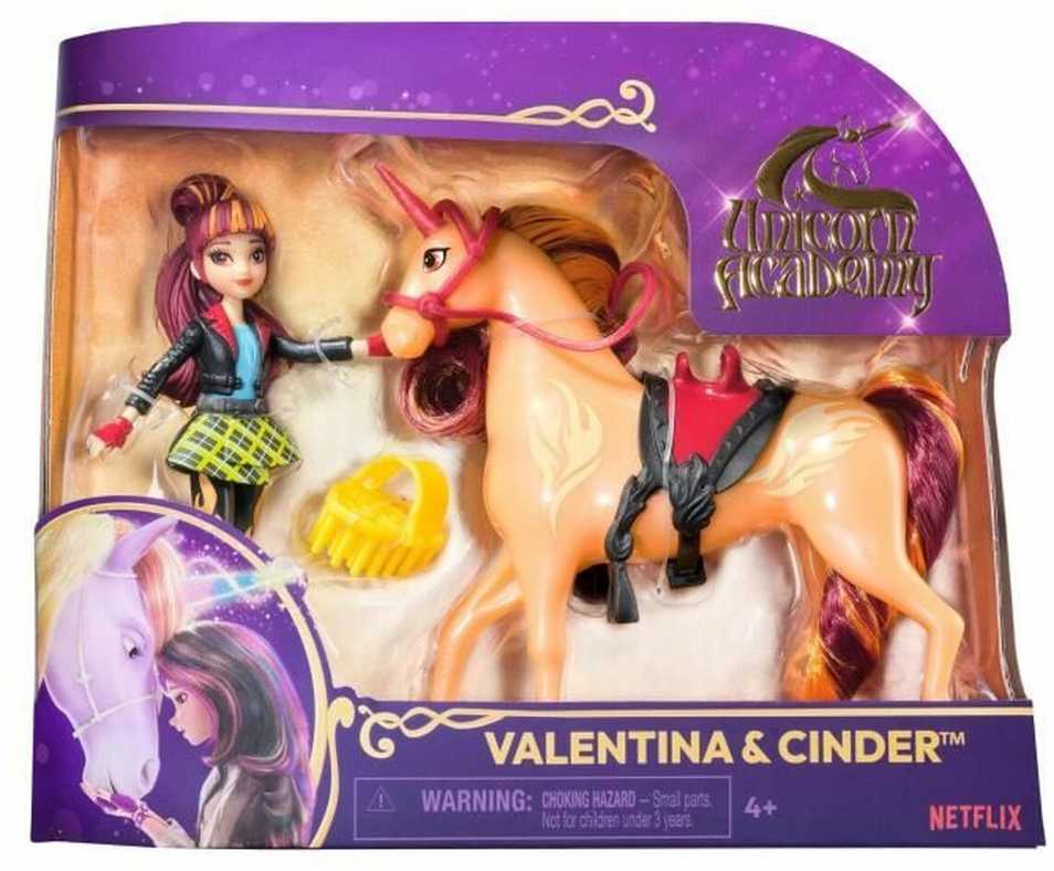 Unicorn Academy Lėlė Valentina ir vienaragis Cinder
