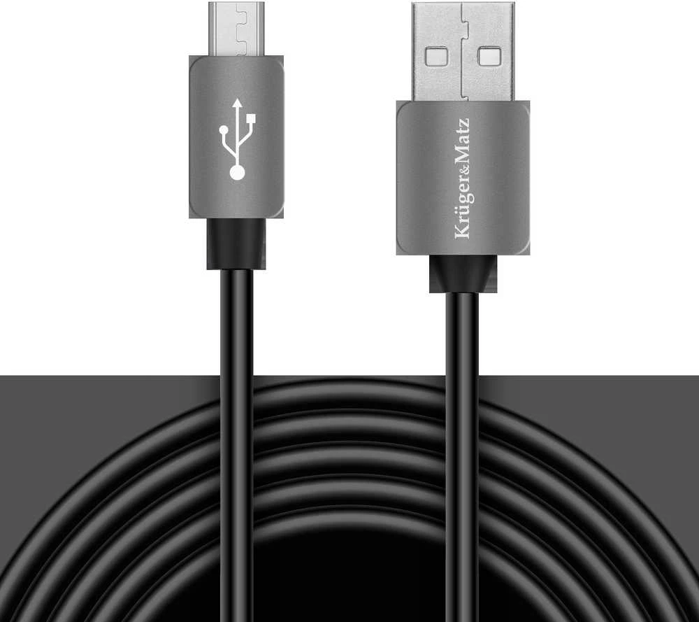 Kruger & Matz USB - micro USB kabelis 1m