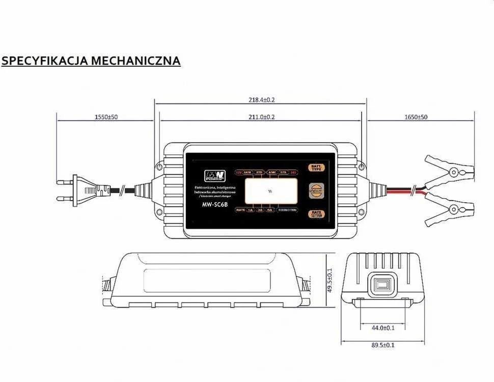 Lean Cars Įkroviklis su LCD ekranu 12V I 24V