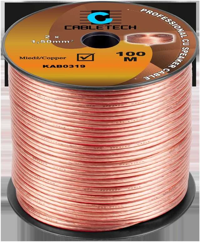 Cabletech 1.5mm varinio kabelio ritė