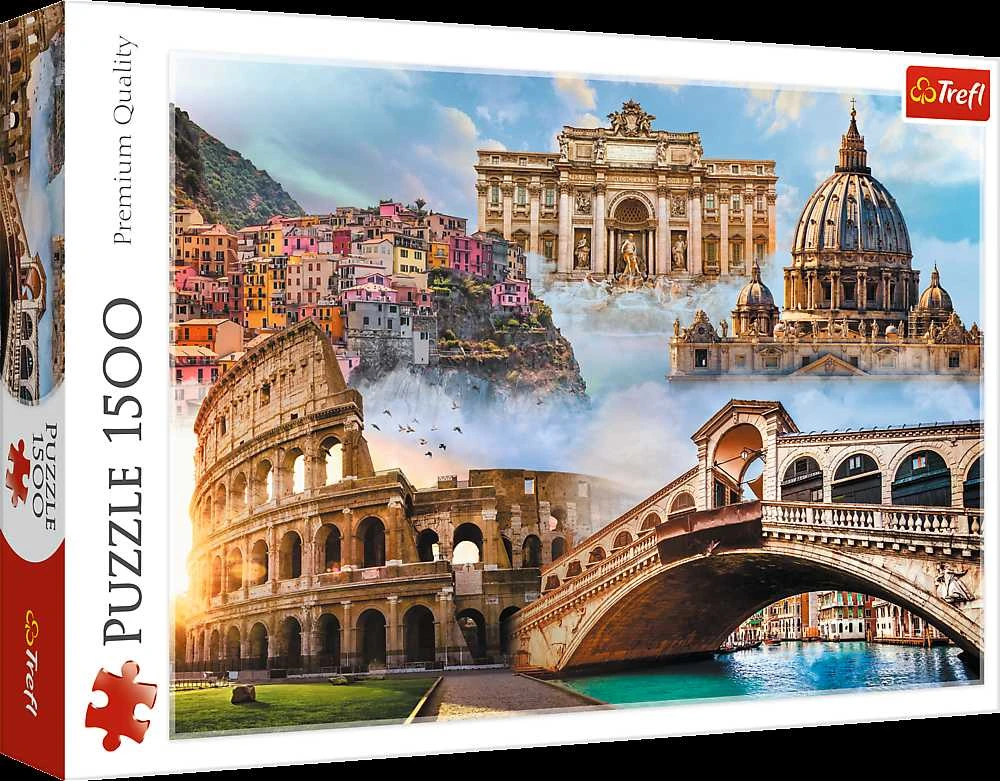 Trefl Dėlionė 1500 vnt. - Mėgstamiausios vietos Italijoje