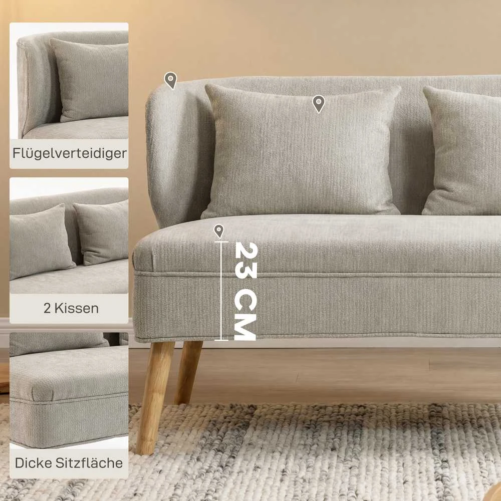 2 vietų sofa 117 × 65 × 78,5 cm
