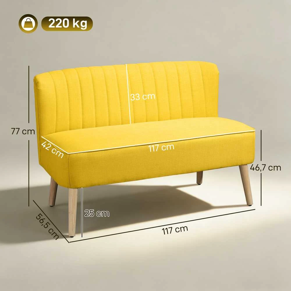 2 vietų sofa 117 x 56,5 x 77 cm