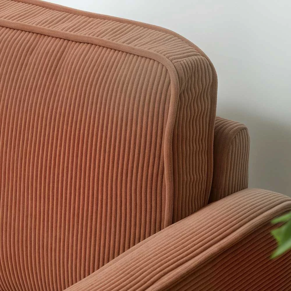 HOMCOM 2 vietų sofa, maža sofa su porankiais, daiktadėže, moderni gobeleninė sofa, velveto išvaizda, medinės kojelės, pagalvė, poilsio sofa svetainei, miegamajam, 117 x 63 x 79 cm, rožinė