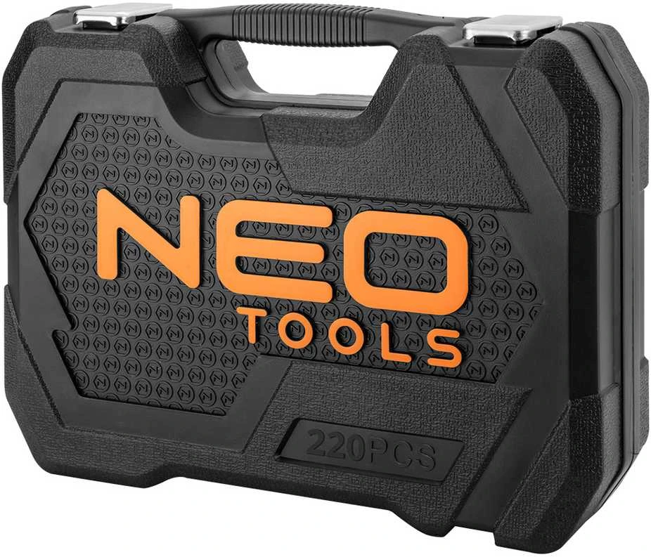 Neo 220 dalių raktų rinkinys 1/2", 3/8", 1/4"