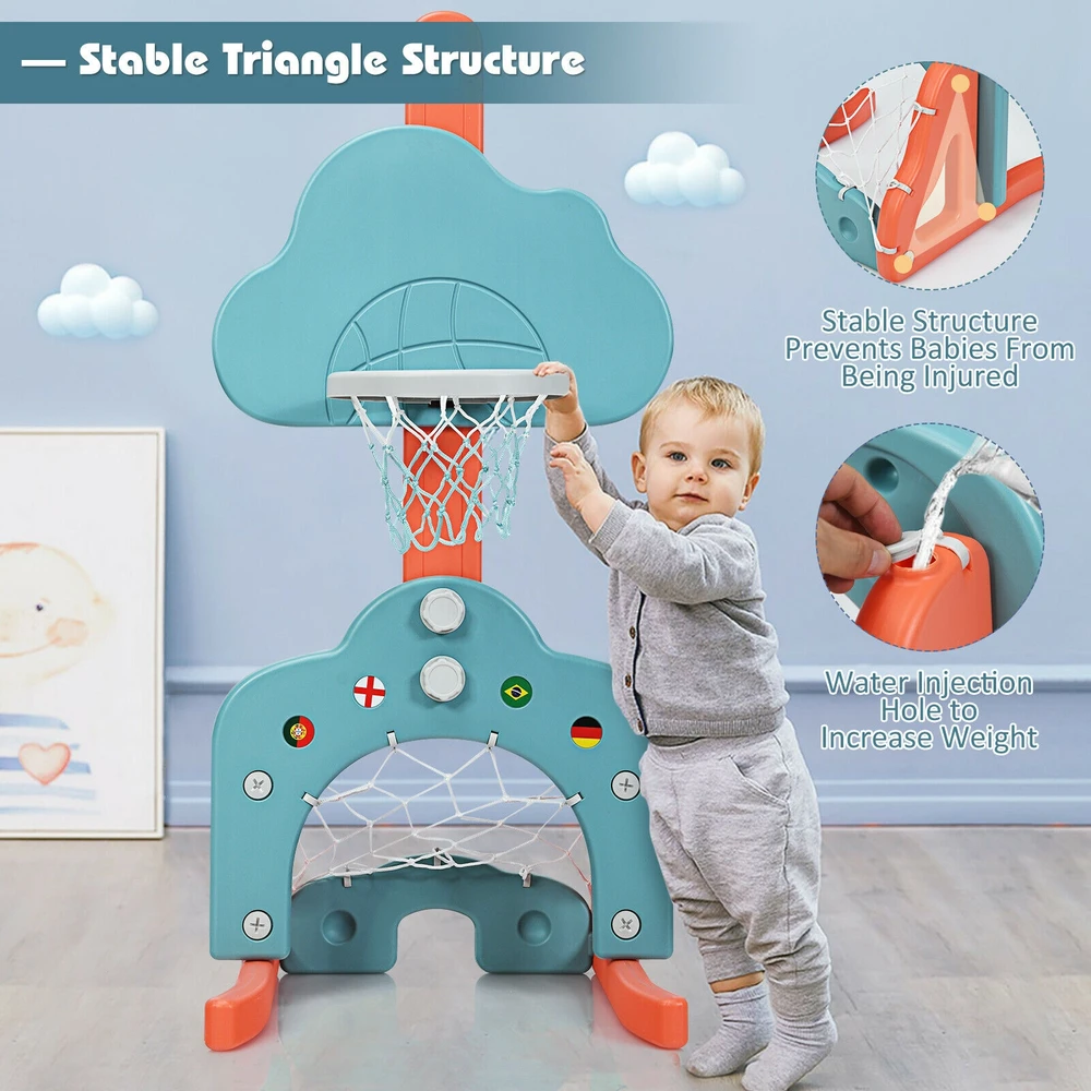 3-in-1 krepšinio stovas žalias