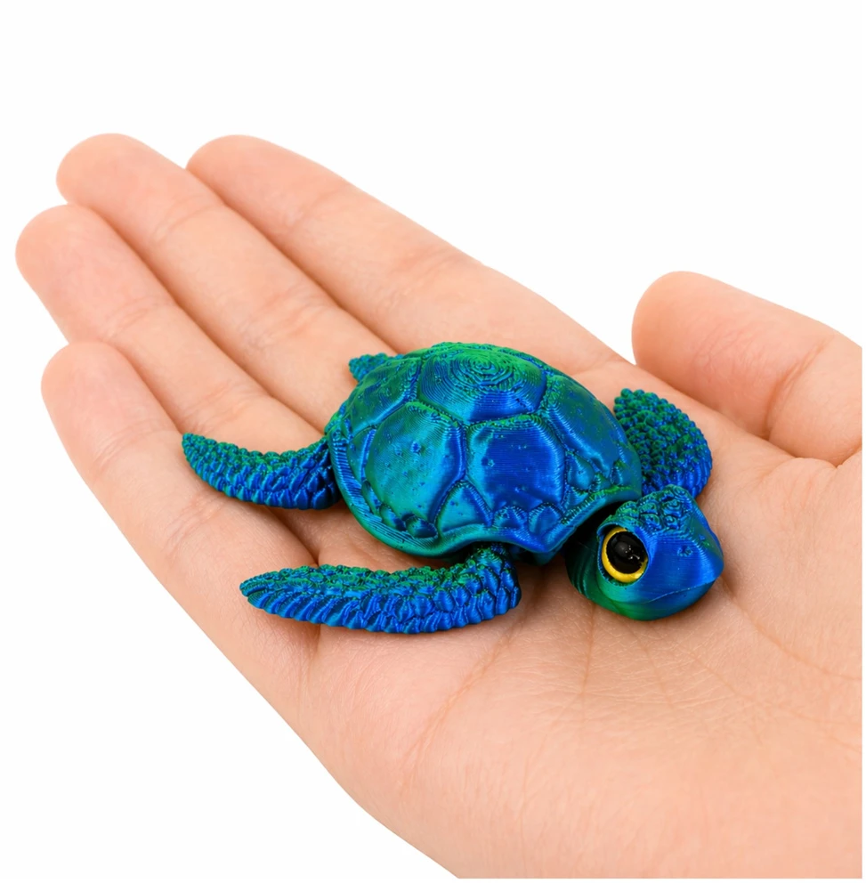 Lean Toys 3D vėžlio figūrėlė 8 x 8 x 2,5 cm