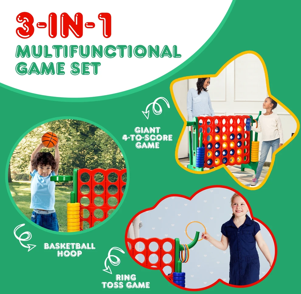 4 iš eilės žaidimų rinkinys 76.2 cm