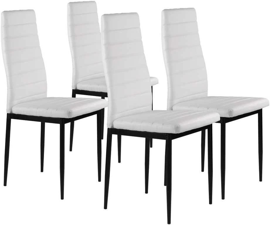 4-ių kėdžių komplektas ModernHome Prestige, baltas