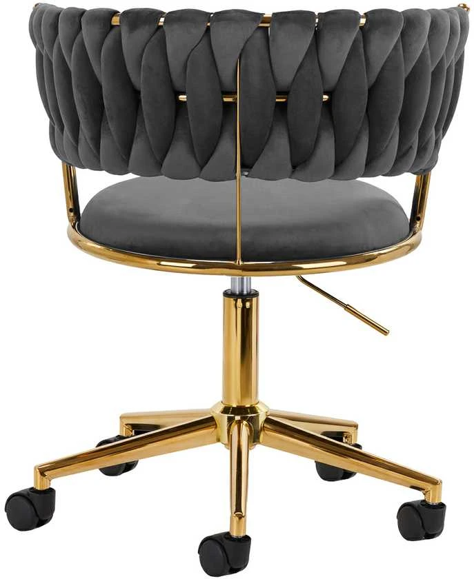 Activeshop Biuro kėdė su ratukais 4Rico QS-GW01G Velvet Pilkas