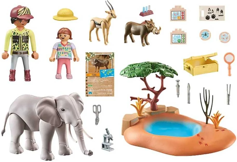 71294 PLAYMOBIL® Wiltopia, Dramblys prie vandens duobės
