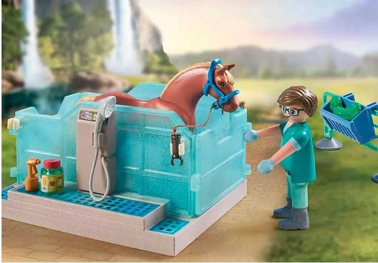 PLAYMOBIL WORLD OF HORSES Jojimo terapija ir veterinaro apžiūra 71352