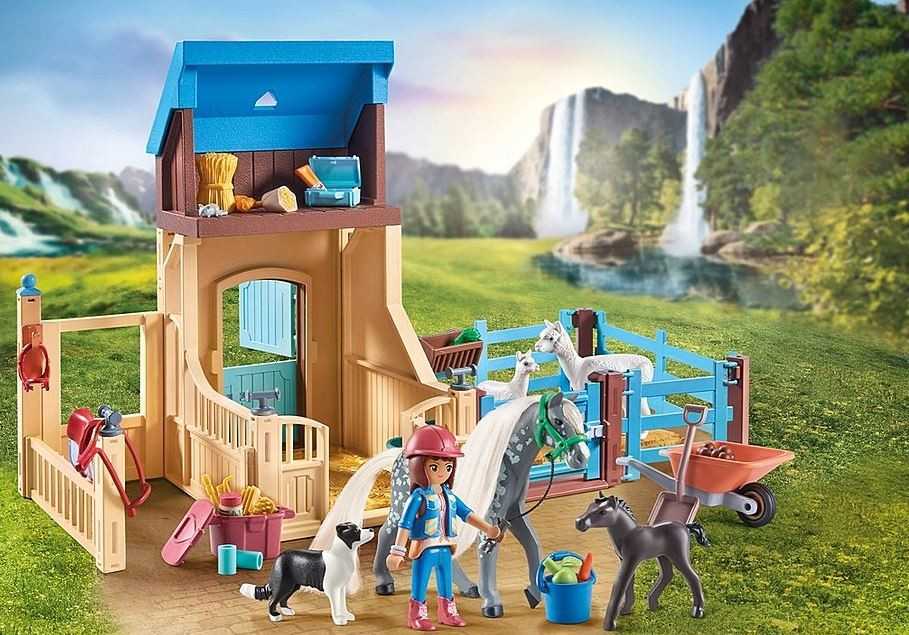 Art. „Playmobil Horse Stall“ su Amelia ir Whisper 71353