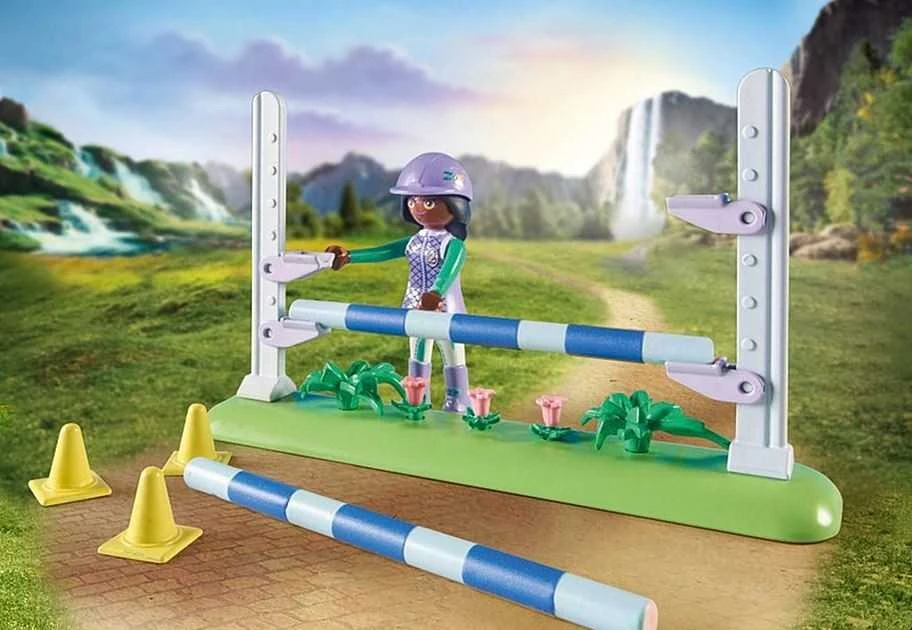 PLAYMOBIL WORLD OF HORSES Konkūro arena su Zoe ir Blaze 71355