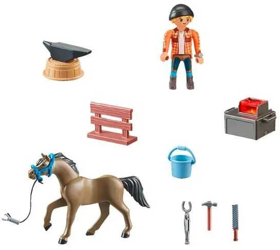 Konstruktorius Playmobil Farrier Ben and Achilles 71357