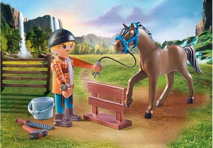 Konstruktorius Playmobil Farrier Ben and Achilles 71357