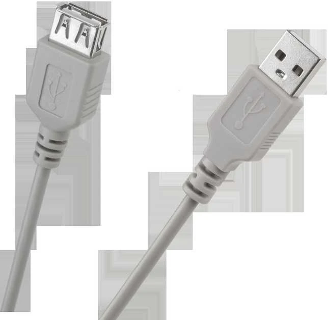 A tipo usb kištuko ir lizdo kabelis 5 m