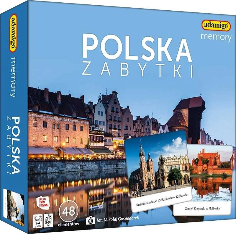 Dėlionė ADAMIGO atminties žaidimas Lenkijos paminklai 07905