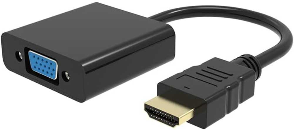 Adapteris HDMI į VGA, juodas