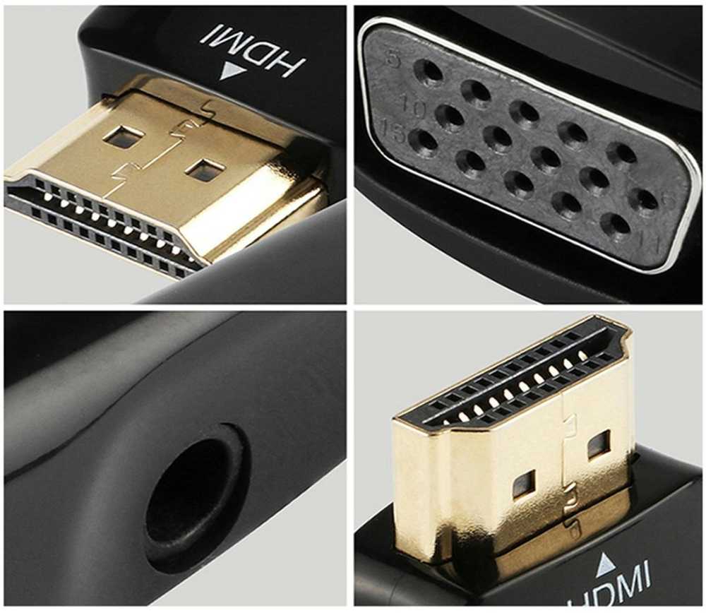 ATL Keitiklis adapteris HDMI į VGA + Audio laidas