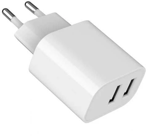 Gembird 2xUSB-A 5V 2.4 A balta