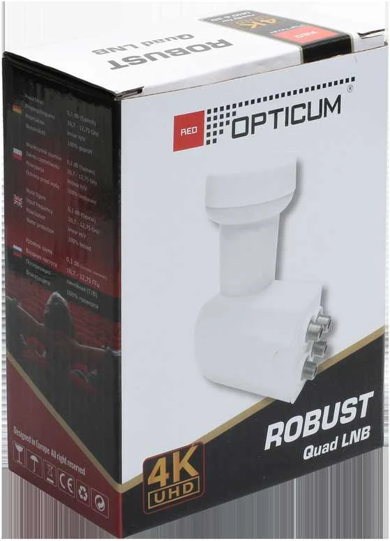 Oem OPTICUM QUAD Raudonas ROBUST 0.1 dB keitiklis