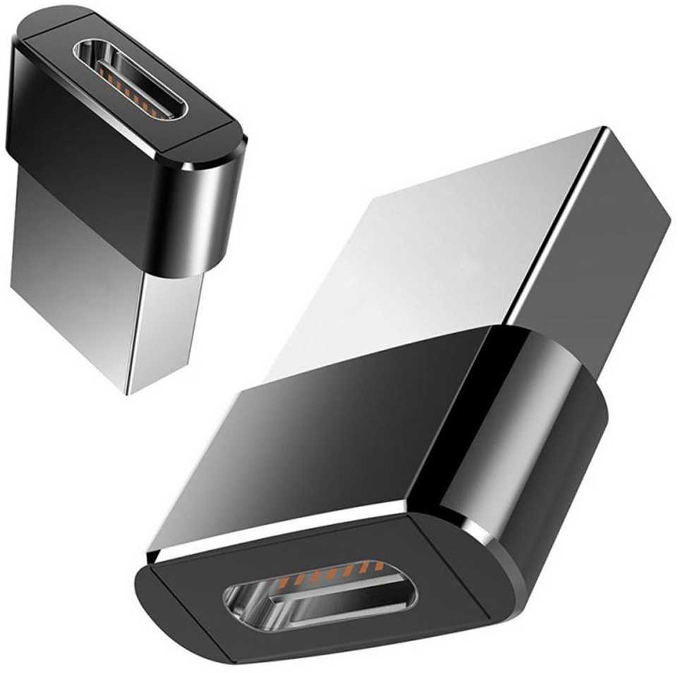 Adapteris OTG USB-A į USB-C juodas