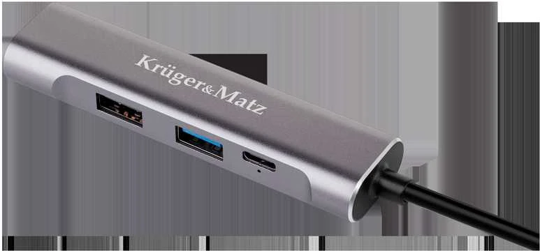 Kruger & Matz USB C į HDMI/USB 3.0/USB 2.0/USB 2.0/USB C prievado adapteris