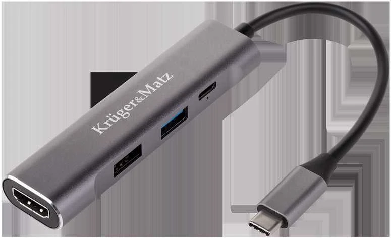 Kruger & Matz USB C į HDMI/USB 3.0/USB 2.0/USB 2.0/USB C prievado adapteris
