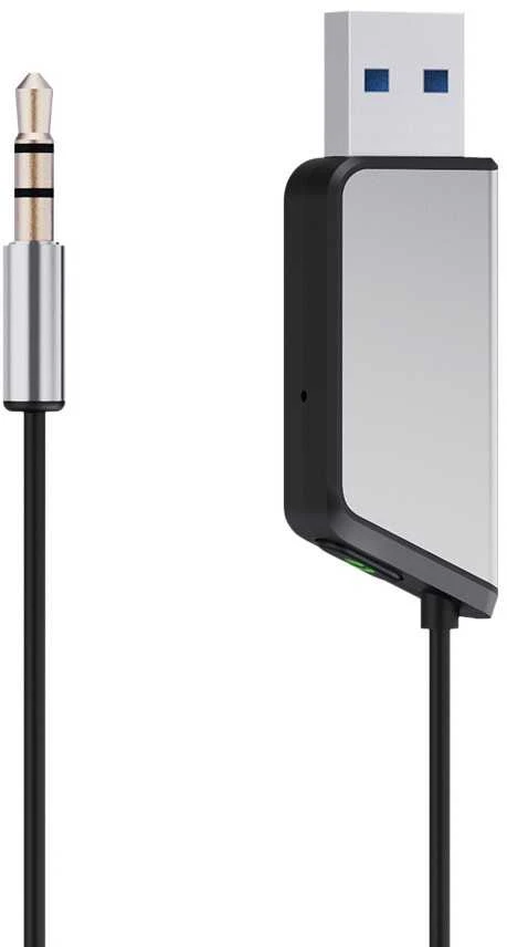 Savio TR-16 siųstuvo AUX adapteris su laisvų rankų funkcija, Bluetooth 5.3, Google Assistant/Siri