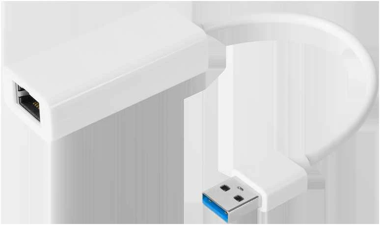 USB 3.0 į RJ45 tinklo adapteris su lanksčiu laidu