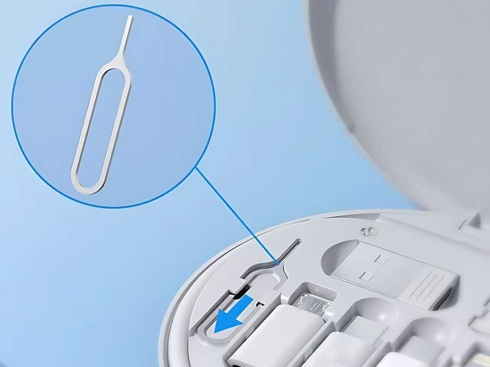 Adapterių rinkinys 5 viename su SIM kortelės išėmimo įrankiu