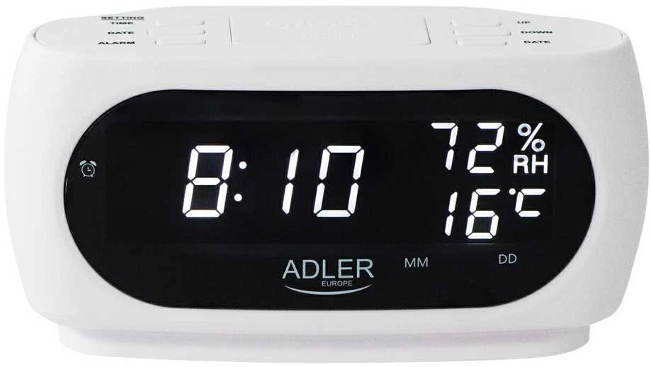 Adler AD 1186W Žadintuvas su drėgmės ir temperatūros matavimo funkcija