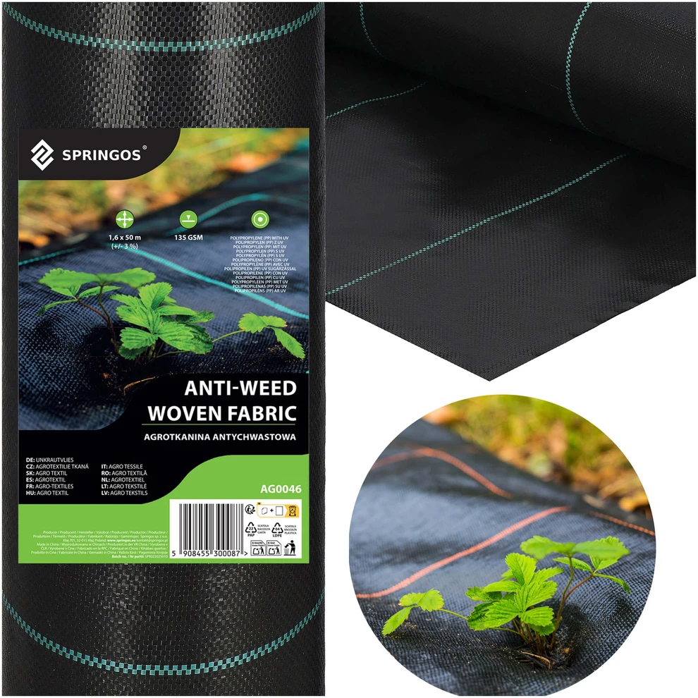 Springos Agroplėvelė nuo piktžolių 1,6 x 50 m