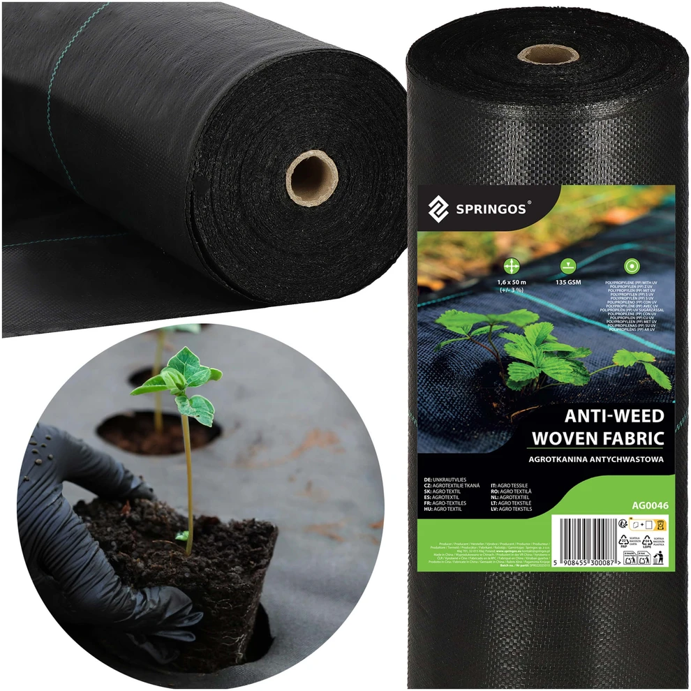 Springos Agroplėvelė nuo piktžolių 1,6 x 50 m