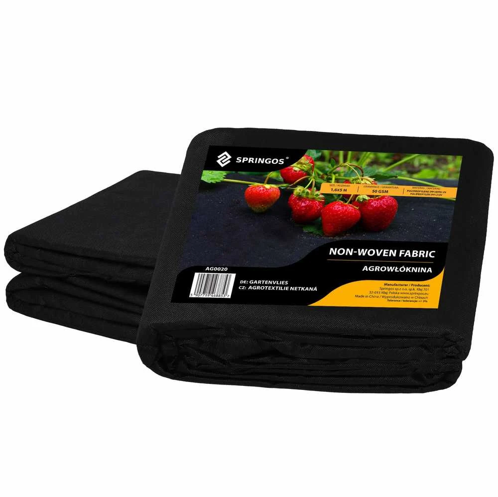 Springos Agrotekstilė nuo piktžolių 1,6x5 m 50g/m2